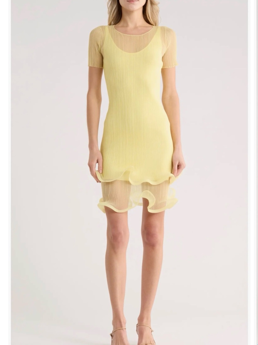 Simkhai Jett Sheer Mini Dress